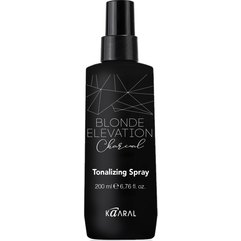 Несмываемый спрей для тонирования волос Kaaral Blonde Elevation Charcoal Spray, 200 ml