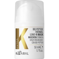 Незмивна термомаска для волосся з біопептидами Kaaral Extra K Bio-Peptides Thermal Leave-In Mask, 50 ml, фото 
