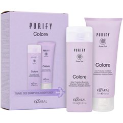 Дорожный набор Защита цвета Kaaral Purify Color Travel Kit, 100/75 ml