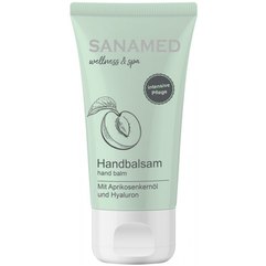 Крем для рук с абрикосовым маслом и гиалуроновой кислотой SanaMed Wellness & Spa Handbalsam, 75 ml