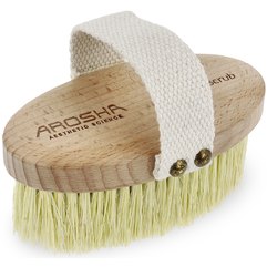 Щетка для сухого пилинга из агавы Arosha Natural Brush With Handle