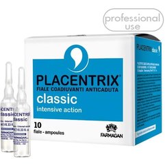 Лосьйон від випадання волосся інтенсивного дії в ампулах Farmagan Placentrix Classic Intensive Action, 10x10 ml, фото 
