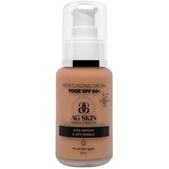 Зволожуючий крем з тоном AG Skin DNA Reapir & SPF Shield Moisturising Cream Tone SPF 50+, 50 ml, фото 