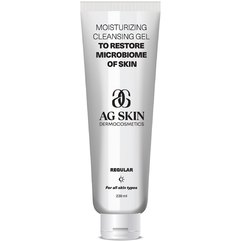 Увлажняющий очищающий гель для умывания AG Skin Regular Moisturizing Cleansing Gel Restoring Skin Microbiome, 230 ml