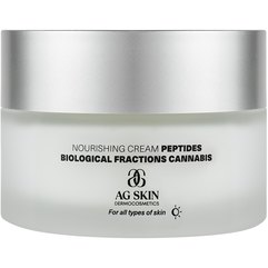 Питательный крем с пептидами и каннабисом AG Skin Regular Nourishing Cream Cannabis Biological Fractions, 50 ml