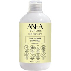 Натуральный шампунь для вьющихся волос Anea Techline Curl Power Shampoo, 450 ml