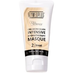 Маска з CBD для відновлення і зволоження шкіри GlyMed Cbd-Micro Silver Hydratherapy Masque, 30 ml, фото 
