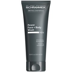 Освежающий гель для очищения лица и тела мужчин Dr.Schrammek Power Face+ Body Wash, 200 ml