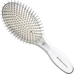 Щітка масажна Olivia Garden Expert Care Oval Nylon Silver OGID2035, фото 
