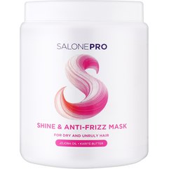 Маска для блиску сухого та неслухняного волосся Unic Salone Pro Shine & Anti-Frizz Mask, 1000 ml, фото 