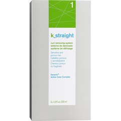 Комплекс для выпрямления пористых и ослабленных волос Lakme K.Straight Curl Removing System for Sensitive Hair 1