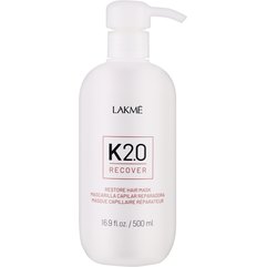 Відновлювальна маска для волосся Lakme K2.0 Recover Restore Hair Mask, 500 ml, фото 
