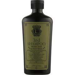 Шампунь для бороди волосся й тіла 3 в 1 Lavish Care 3 in 1 Shampoo Beard Hair & Body Wash, 300 ml, фото 