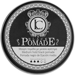 Чорна помада для стайлінгу волосся для чоловіків Lavish Care Black Pomade Medium Hold Black, 100 ml, фото 