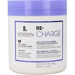 Маска для волосся Lendan Re-Charge Anti Yellows & Orange Vegan Mask, 500 ml, фото 