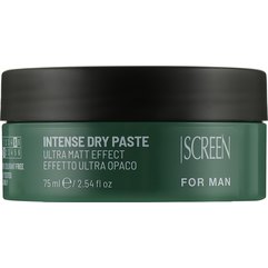Моделювальна глина для волосся з матовим ефектом сильної фіксації Screen For Man Intense Dry Paste, 75 ml, фото 