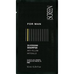 Мужской шампунь с антижелтым эффектом Screen For Man Silverising Shampoo