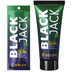 Бронзер для чоловіків з маслом ши Soleo Black Jack Tanning Bronzer, фото 