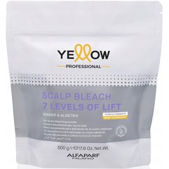 Пудра осветительная деликатная Yellow Scalp Bleach 7 Levels Of Lift, 500 g
