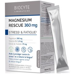 Диетическая добавка Мгновенная защита от стресса Biocyte Magnesium Rescue 360 mg, 14 sticks