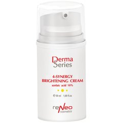 Осветляющий легкий крем с азелаиновой кислотой Derma Series 4-Synergy Brightening Cream Azelaic Acid 10%, 50 ml