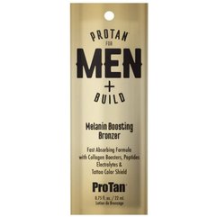 Лосьон для загара в солярии для мужчин с бронзатором Pro Tan for Men + Build Melanin Boosting Bronzer Tanning Lotion