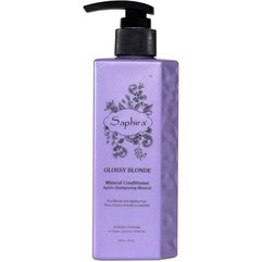 Кондиционер для нейтрализации желтизны Saphira Glossy Blonde Mineral Conditioner