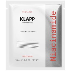 Маска флисовая Ниацинамид Klapp Niacinamide Sheet Mask, 1 шт