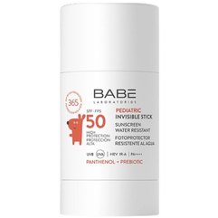 Дитячий сонцезахисний невидимий стік з пантенолом і пребіотиком Babe Laboratorios Pediatric Invisible Stick SPF50, 30 g, фото 