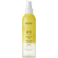 Солнцезащитный невидимый спрей-мист для лица, тела и волос Babe Laboratorios Protective Mist SPF50, 150 ml