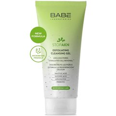 Гель-эксфолиант для глубокой очистки Babe Laboratorios Stop AKN Exfoliating Cleansing Gel, 200 ml