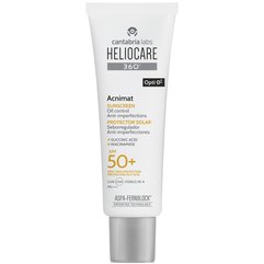 Солнцезащитный флюид для кожи склонной к акне Cantabria Heliocare 360 Acnimat Sunscreen Protector Solar SPF50, 50 ml