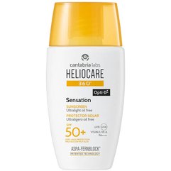 Ультралегкая солнцезащитная эмульсия Cantabria Heliocare 360 Sensation SPF50, 50 ml