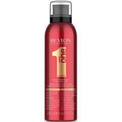 Незмивна пінка-маска Revlon Professional Uniq One Hair Foam Treatment Fine Hair, 200 ml, фото 