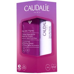 Дуэт изысканных средств для рук и губ Caudalie The des Vignes