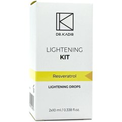 Dr. Kadir Exclusive Restore Skin Revitalizing Resveratrol Drops Краплі Ресвератрол для відновлення шкіри, 2 шт х 10 мл, фото 