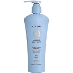 Маска кондиционер для волос с гидролизованным коллагеном T-Lab Professional Marine Bio-Filler Hydra Collagen Treatment, 300 ml