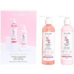 Набор для повседневного ухода за волосами T-Lab Professional Organic Rose Shampoo and Conditioner Set