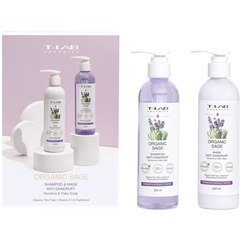 Набор для волос склонных к перхоти T-Lab Professional Organic Sage Shampoo and Mask Set