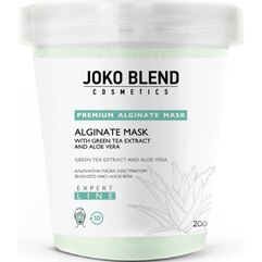 Альгинатная маска успокаивающая с экстрактом зеленого чая и алоэ вера Joko Blend Premium Alginate Mask Calming Whith Green Tea and Aloe Vera Extracts, 200 g