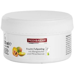 PediBaehr Frucht-Fubpeeling Фруктовий скраб для ніг з олією манго і персиковою олією, фото 