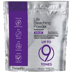 Пудра с аминокислотами с высокой степенью осветления Farmavita Violet Bleaching Anti-Yellow, 500 g