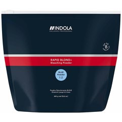 Освітлювальний порошок безпиловий блакитний Indola Color Rapid Blond+ Blue Dust-Free Powder, 450 g, фото 