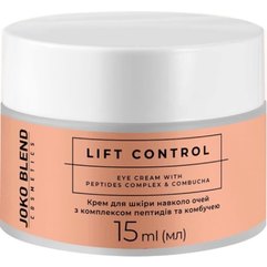Крем для шкіри навколо очей з комплексом пептидів та комбучею Joko Blend Lift Control Eye Cream, 15 ml, фото 