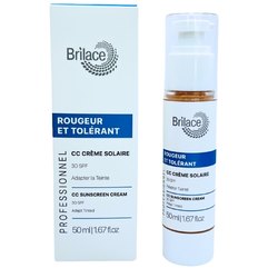 СС-крем сонцезахисний з тоном Brilace Rougeur Et Tolerant СС Creme Solaire 30 SPF, 50 ml, фото 