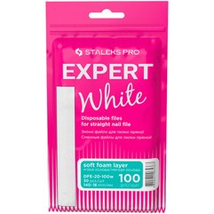 Сменные файлы белые для пилы прямой на мягкой основе Staleks Pro Expert 20, 30 pcs