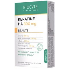 Харчова добавка Життєва сила волосся Biocyte Keratine HA 300, 60 caps, фото 
