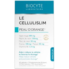 Добавка дієтична Підтримка при терапії целюліту Biocyte Le Cellulislim, 40 gelules, фото 