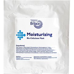 Увлажняющая биоцеллюлозная маска Brilace Des Soins Professionnels Moisturizing Bio-Cellulose Mask, 1 piece