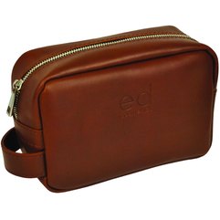 Мужская косметичка ED Cosmetics Men Leather Cosmetic Bag Brown